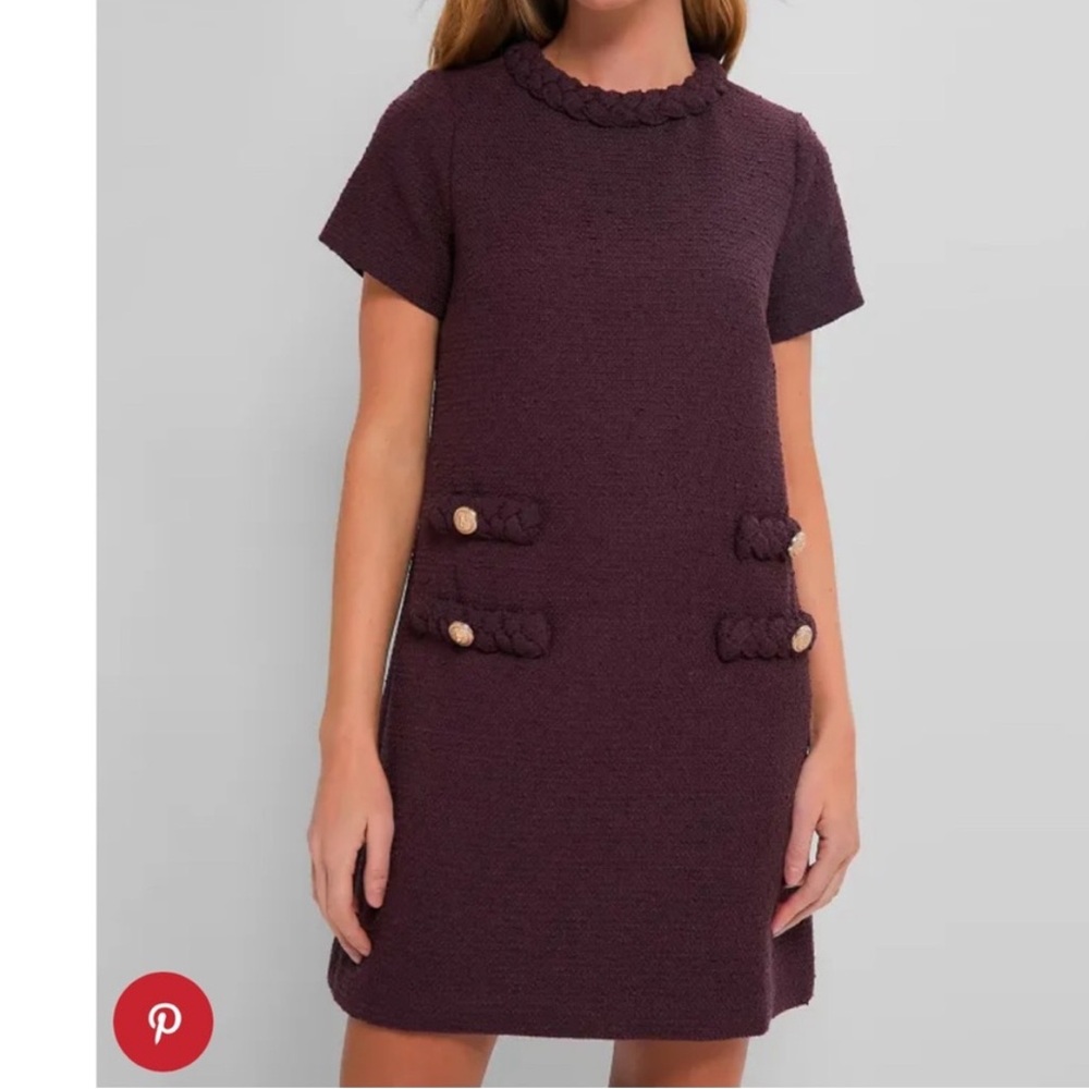Tuckernuck Purple Textured Dress